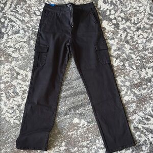 Well Worn Black Straight Leg Pants
